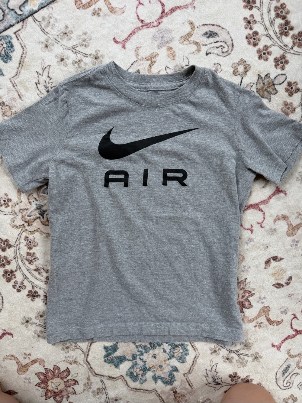 Nike Gray Tee with Black AIR Logo- Boys XS